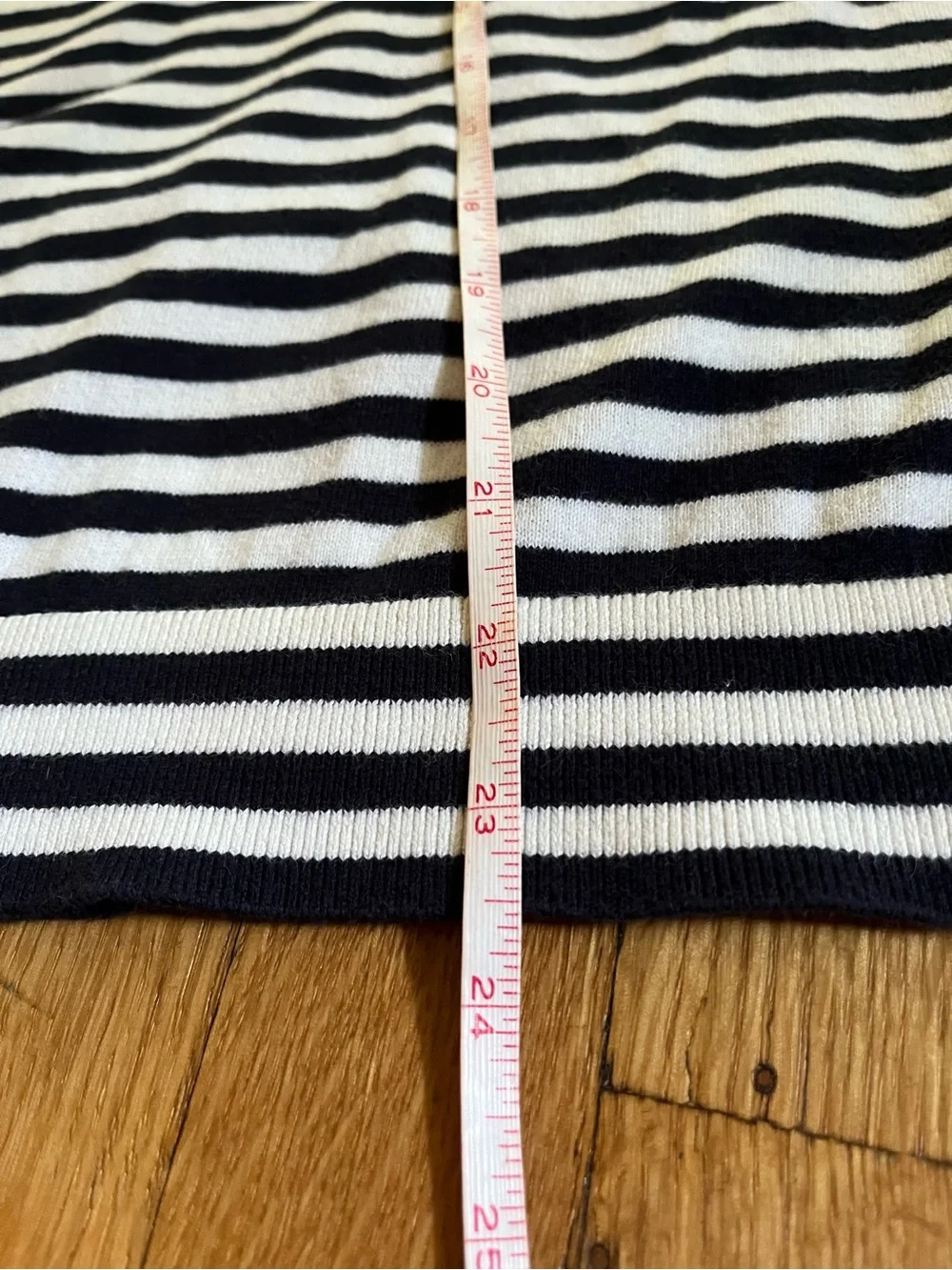 J. Crew Navy and White Striped Sleeveless Knit Tank